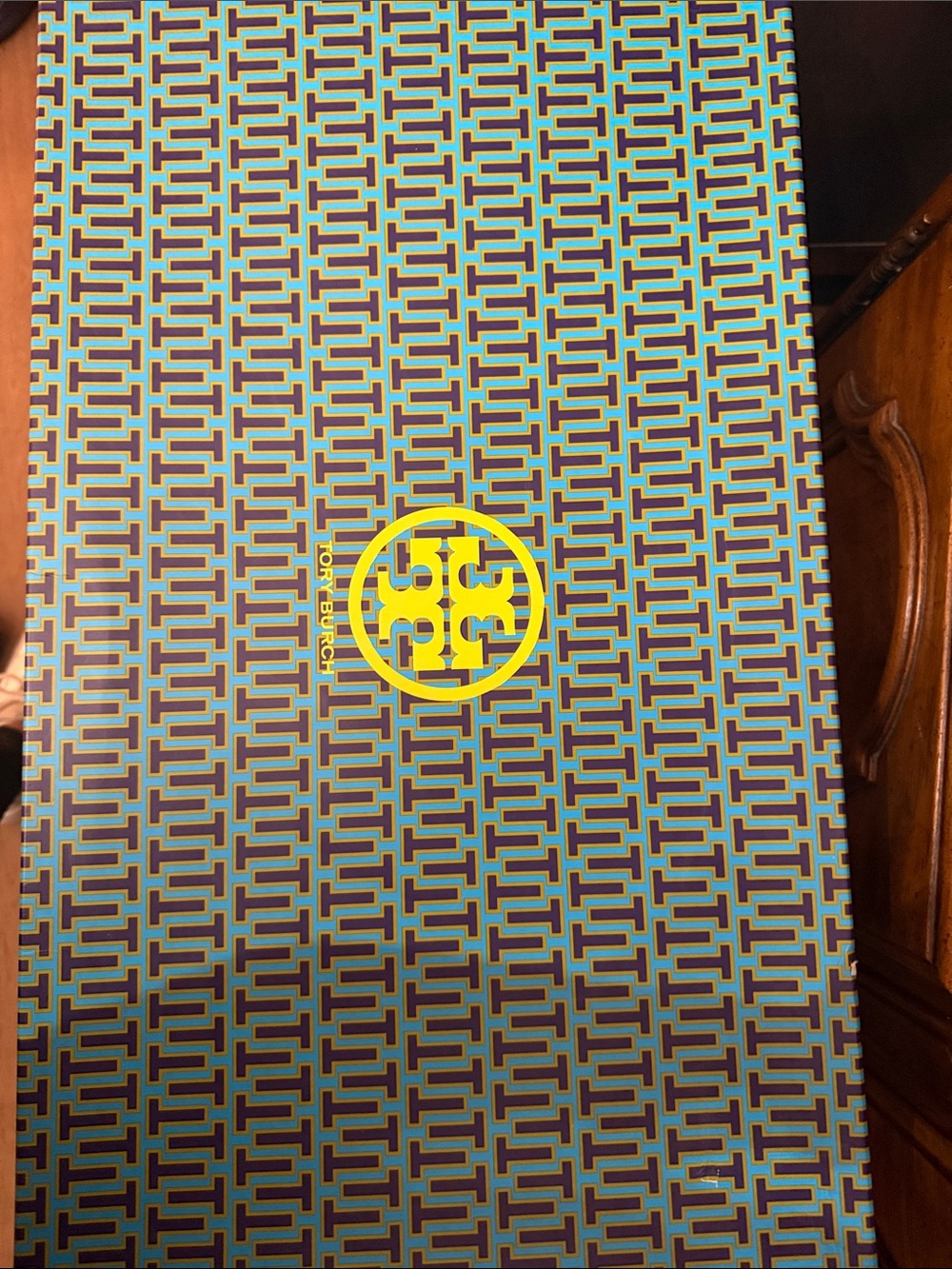 Tory Burch Brown Leather Knee-High Boots with Gold Logo - Picture 5 of 5